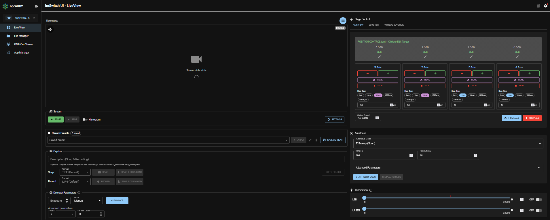 Live-view-imswitch