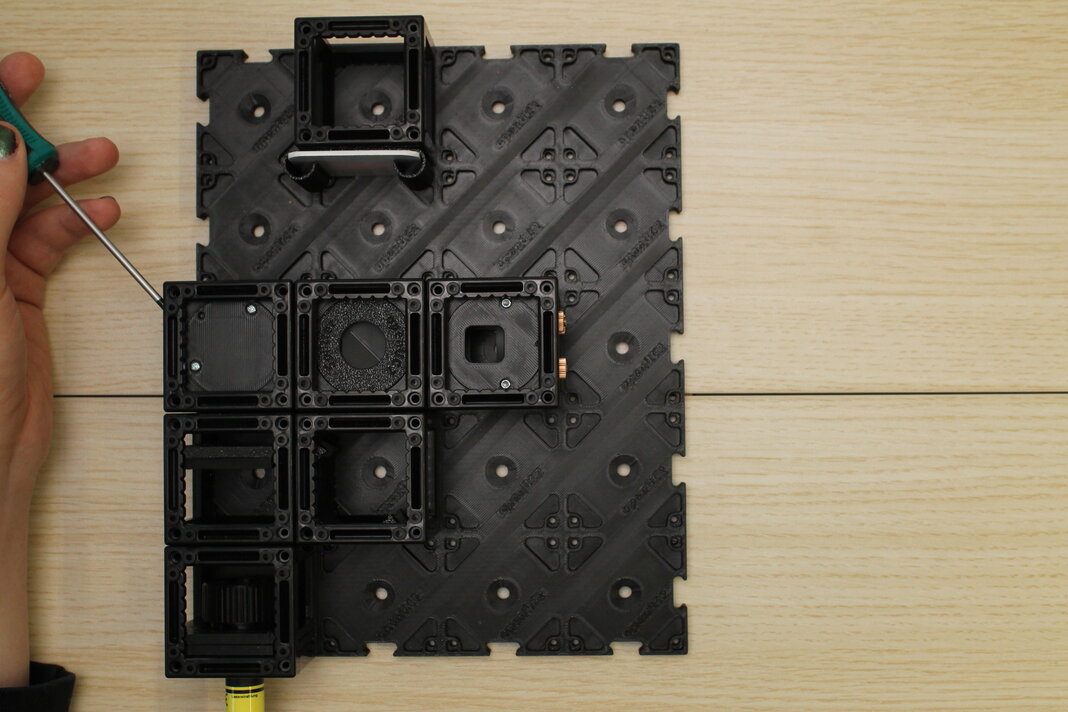 Einstellen des 45° kinematischen Spiegels